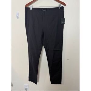 NWT Timeless Naeem Khan Black Stretch Ankle Pants Size 14 Workwear Modern Classi